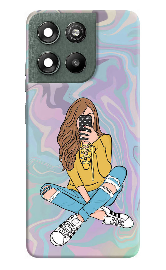 Selfie Girl Moto G67 Power 5G Hard Case Back Cover by Casekaro