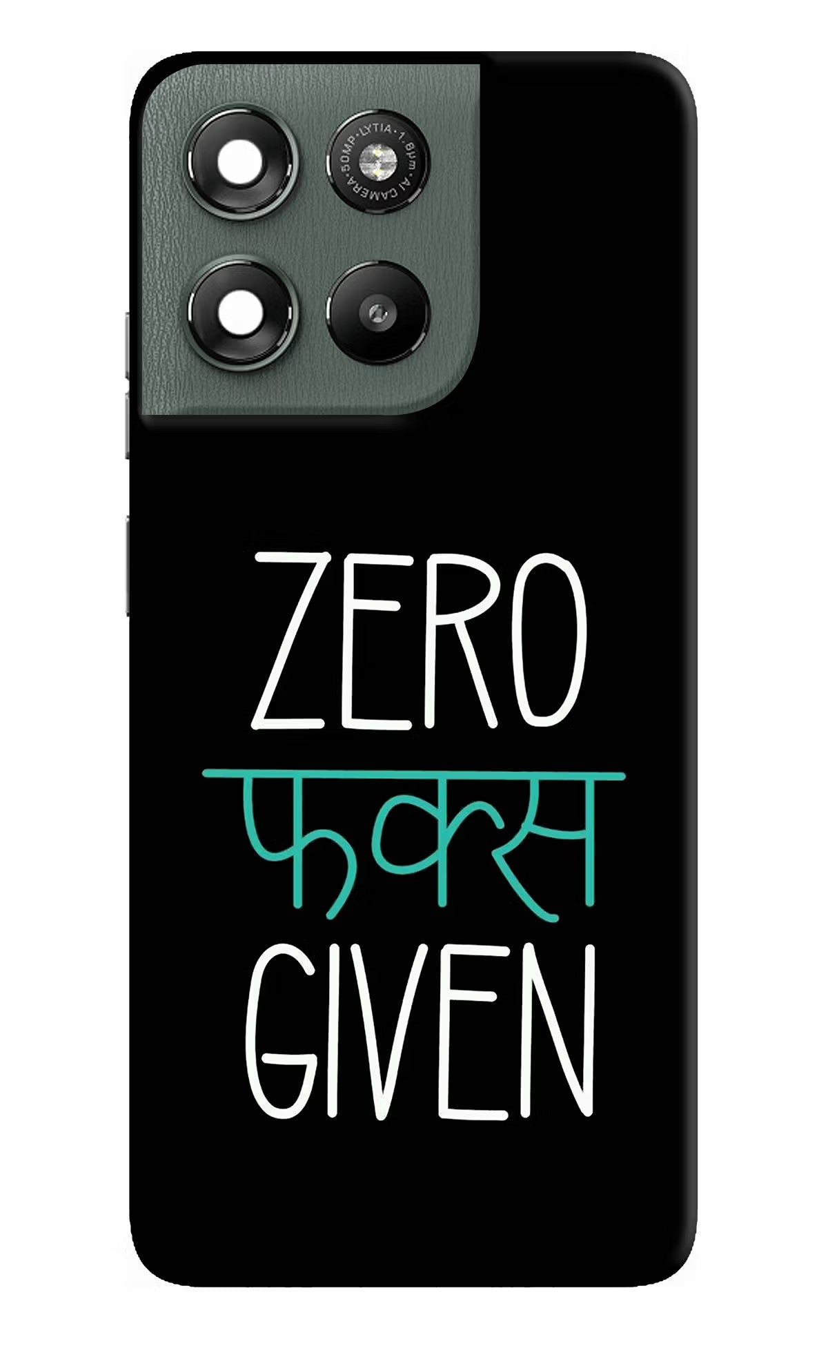 Zero Fucks Given Moto G67 Power 5G Hard Case Back Cover by Casekaro