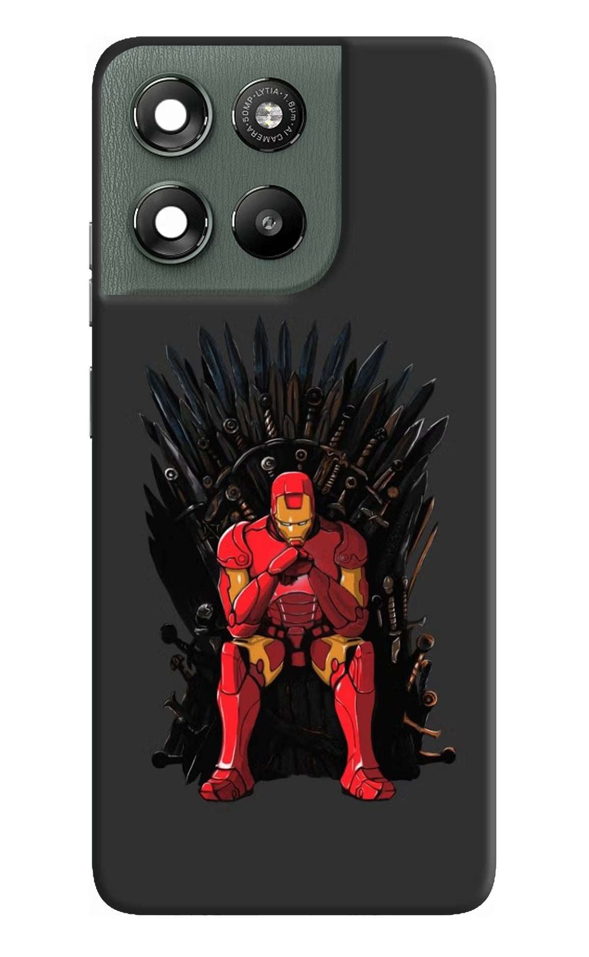 Ironman Throne Moto G67 Power 5G Hard Case Back Cover by Casekaro
