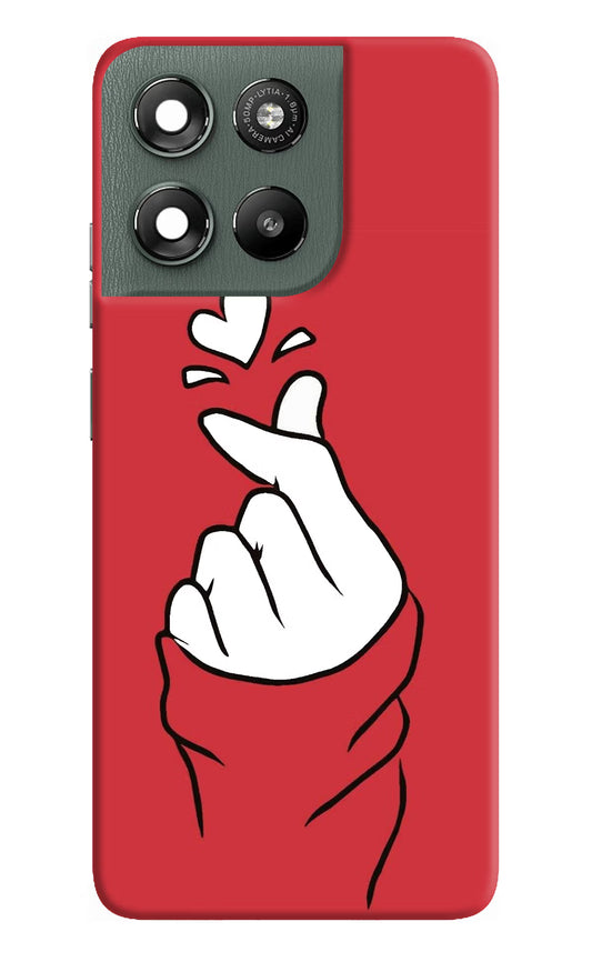 Korean Love Sign Moto G67 Power 5G Hard Case Back Cover by Casekaro