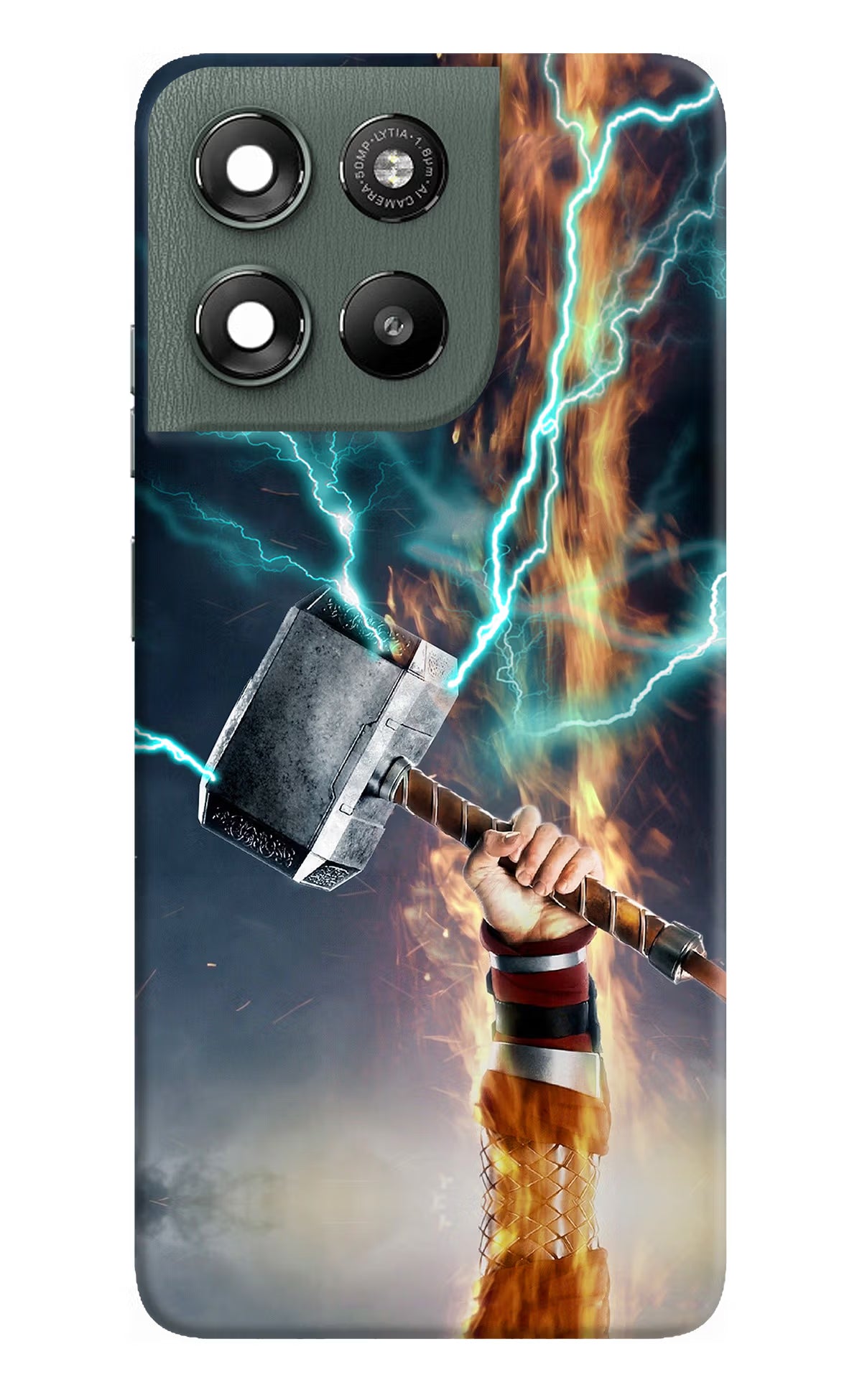 Thor Hammer Mjolnir Moto G67 Power 5G Hard Case Back Cover by Casekaro