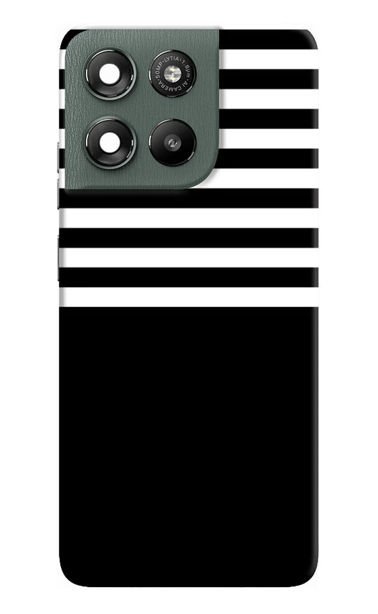 Black and White Print Moto G67 Power 5G Hard Case Back Cover by Casekaro