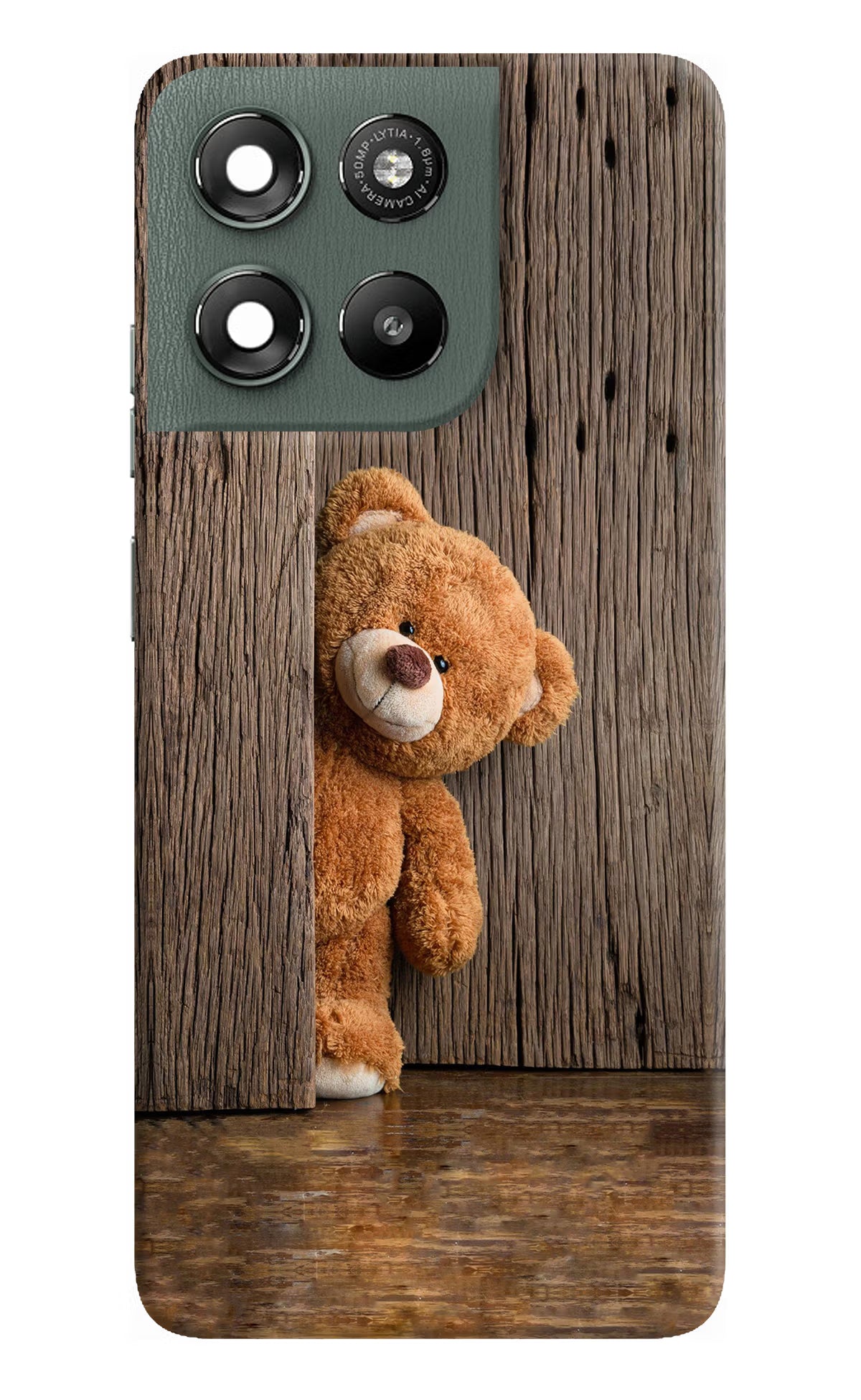 Teddy Wooden Moto G67 Power 5G Hard Case Back Cover by Casekaro