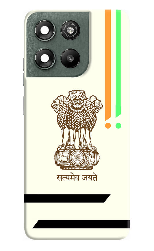 Satyamev Jayate Brown Logo Moto G67 Power 5G Hard Case Back Cover by Casekaro