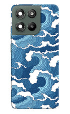 Blue Waves Moto G67 Power 5G Hard Case Back Cover by Casekaro
