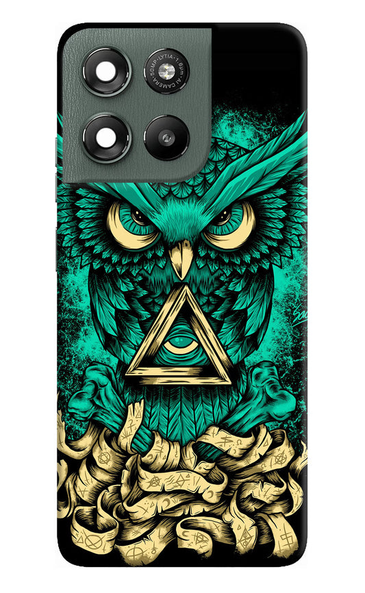 Green Owl Moto G67 Power 5G Hard Case Back Cover by Casekaro