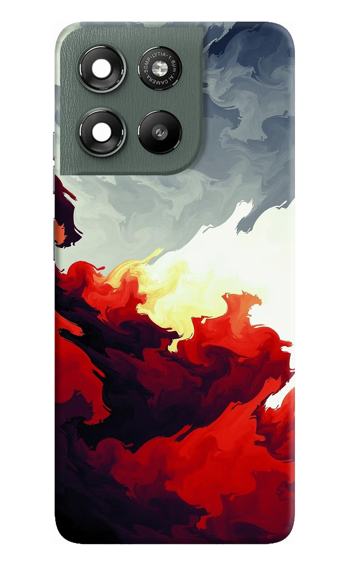 Fire Cloud Moto G67 Power 5G Hard Case Back Cover by Casekaro