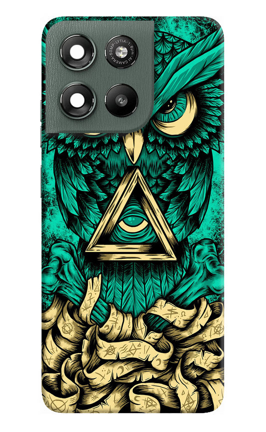 Green Owl Moto G67 Power 5G Hard Case Back Cover by Casekaro