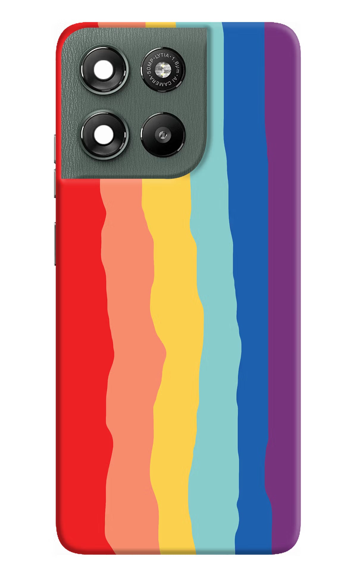 Rainbow Moto G67 Power 5G Hard Case Back Cover by Casekaro