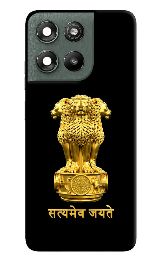 Satyamev Jayate Golden Moto G67 Power 5G Hard Case Back Cover by Casekaro