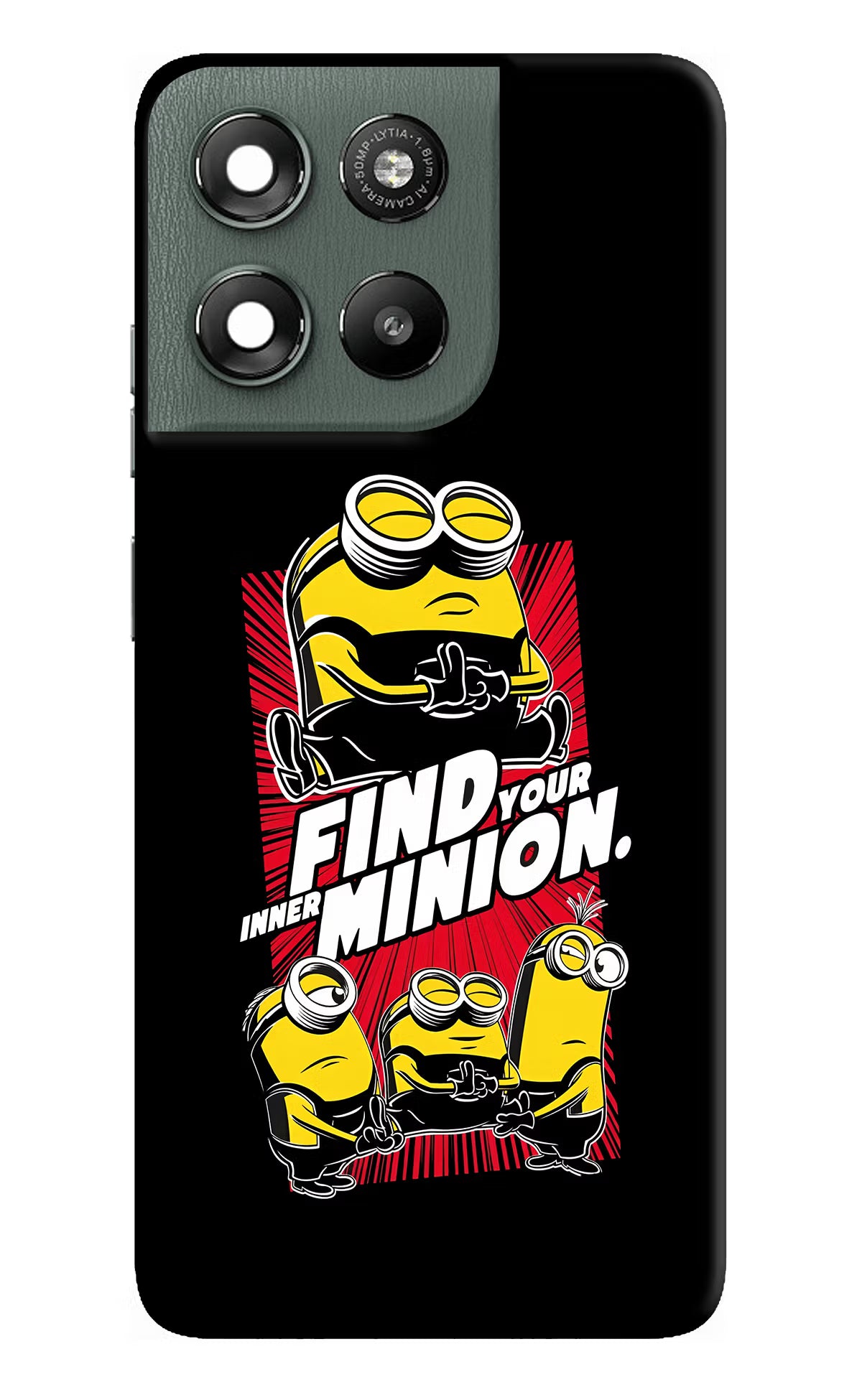 Find your inner Minion Moto G67 Power 5G Hard Case Back Cover by Casekaro