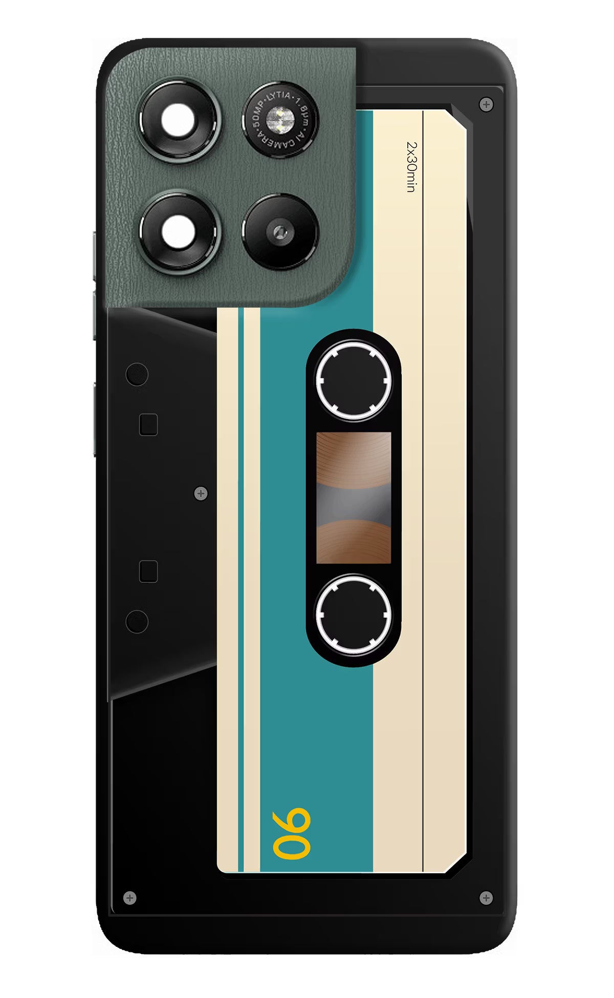 Cassette Moto G67 Power 5G Hard Case Back Cover by Casekaro