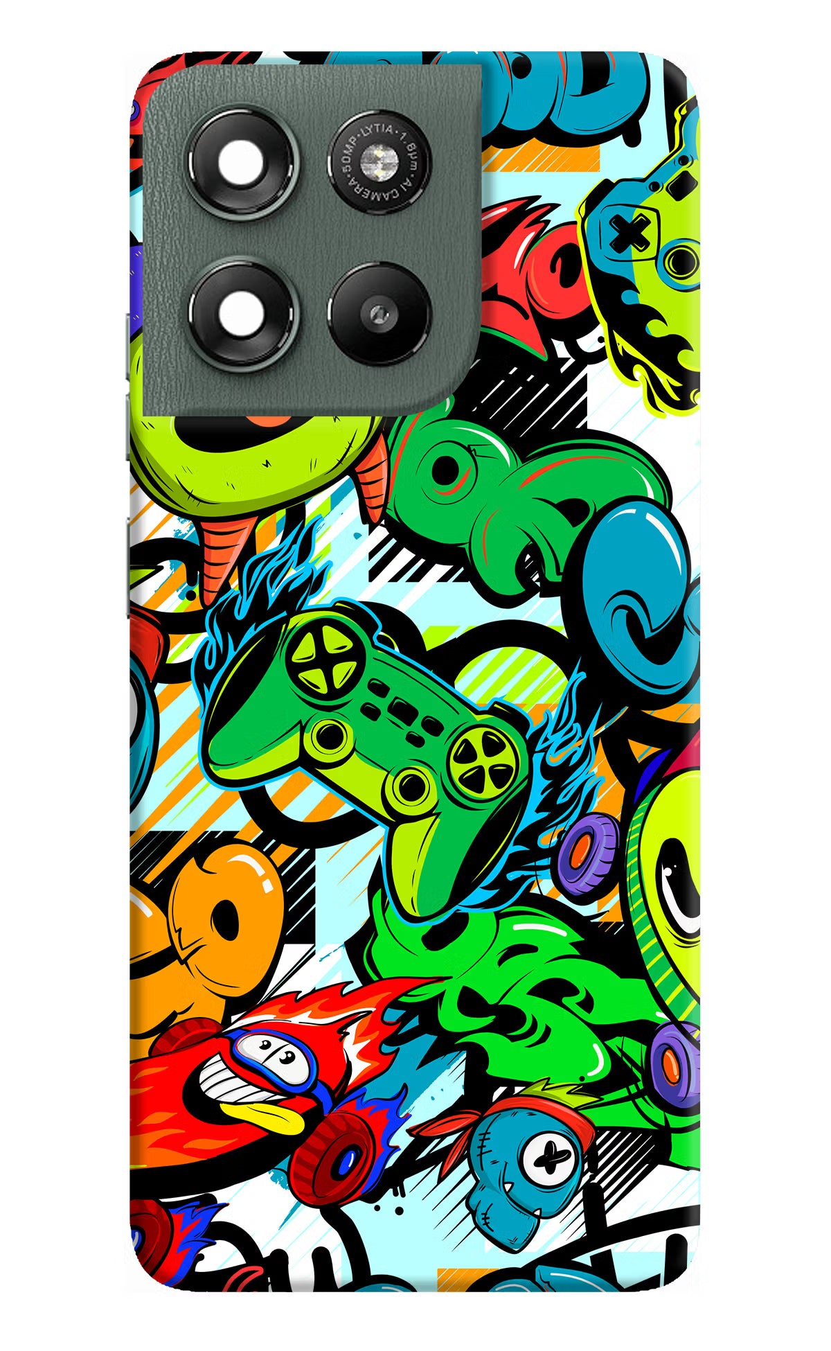 Game Doodle Moto G67 Power 5G Hard Case Back Cover by Casekaro