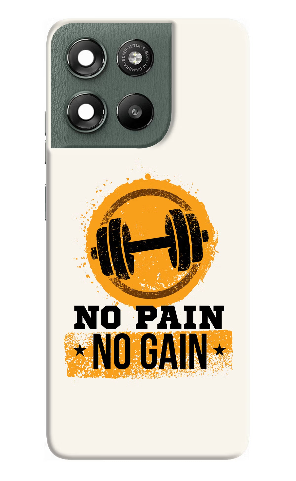 No Pain No Gain Moto G67 Power 5G Hard Case Back Cover by Casekaro