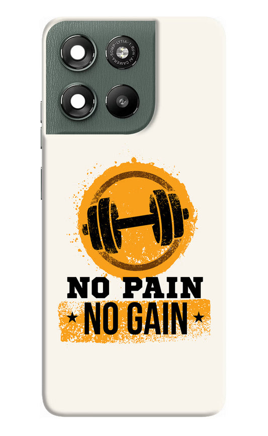 No Pain No Gain Moto G67 Power 5G Hard Case Back Cover by Casekaro