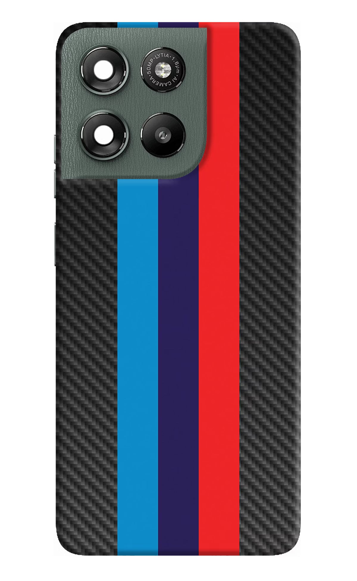 BMW Stripes Pattern Moto G67 Power 5G Hard Case Back Cover by Casekaro