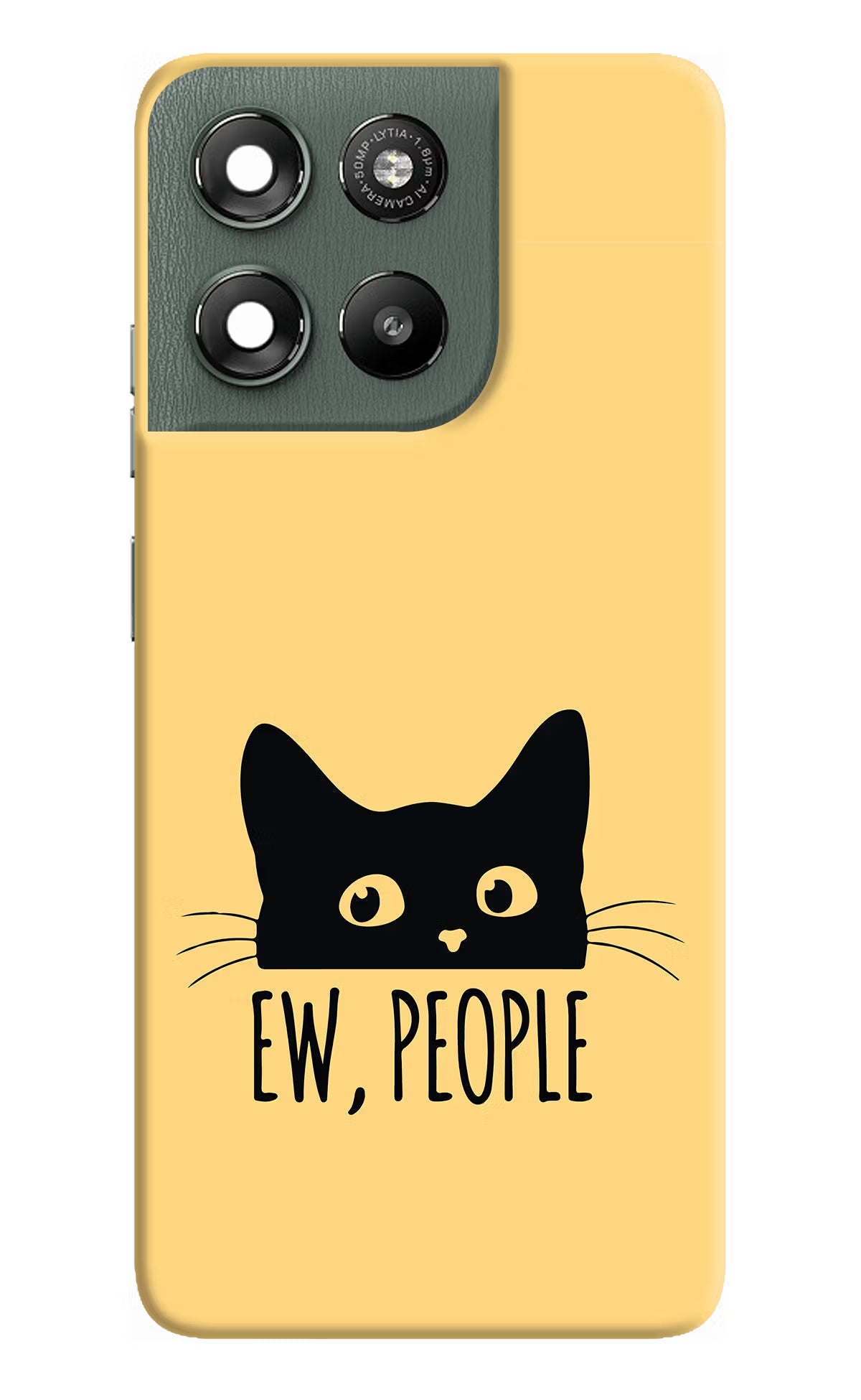 Ew People Catitude Moto G67 Power 5G Hard Case Back Cover by Casekaro