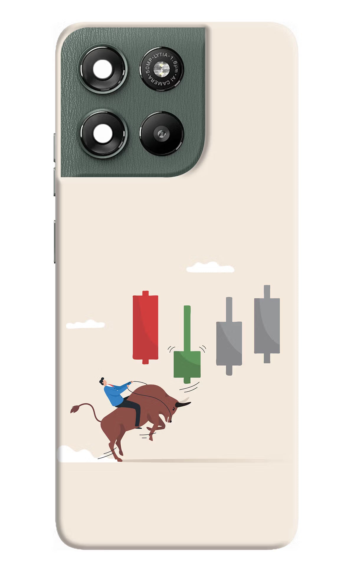 Bull Trading Momentum Moto G67 Power 5G Hard Case Back Cover by Casekaro