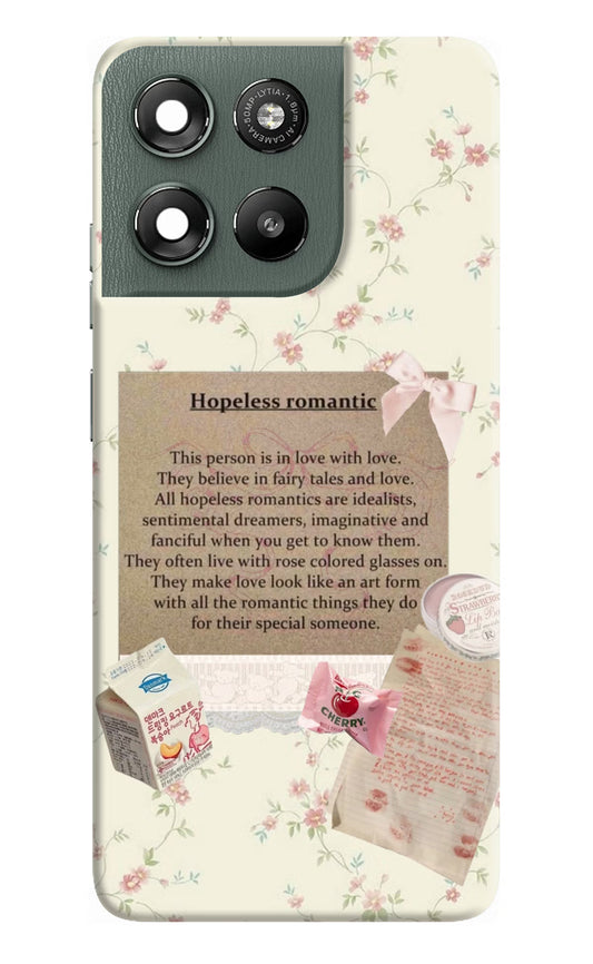 Hopeless Romantic Moto G67 Power 5G Hard Case Back Cover by Casekaro