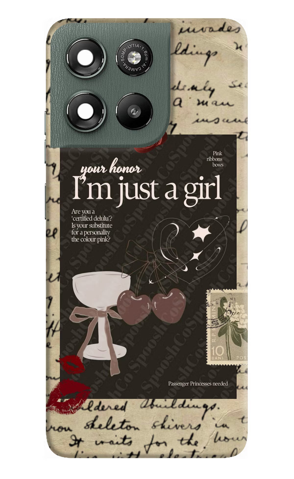 I am just a girl Moto G67 Power 5G Hard Case Back Cover by Casekaro