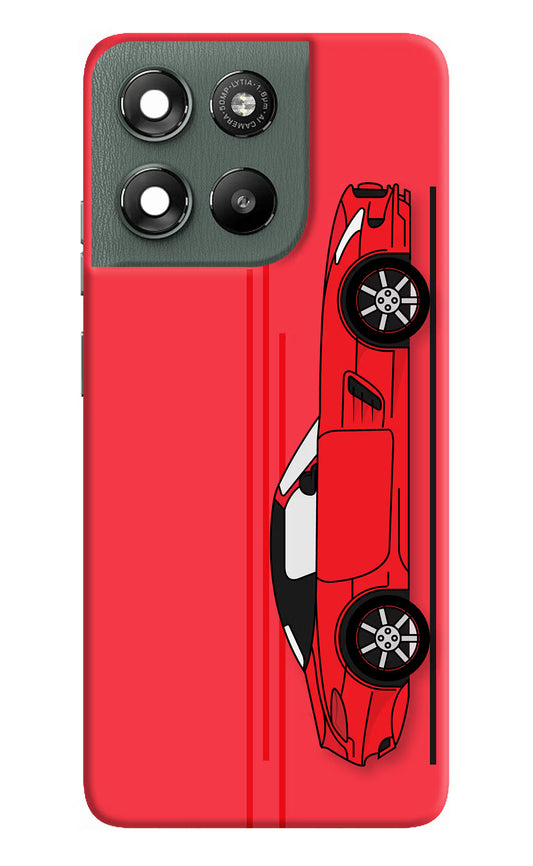 Red Velocity Moto G67 Power 5G Hard Case Back Cover by Casekaro