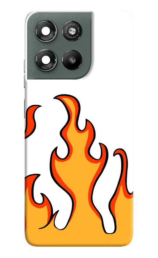 Fired Up – White Moto G67 Power 5G Hard Case Back Cover by Casekaro