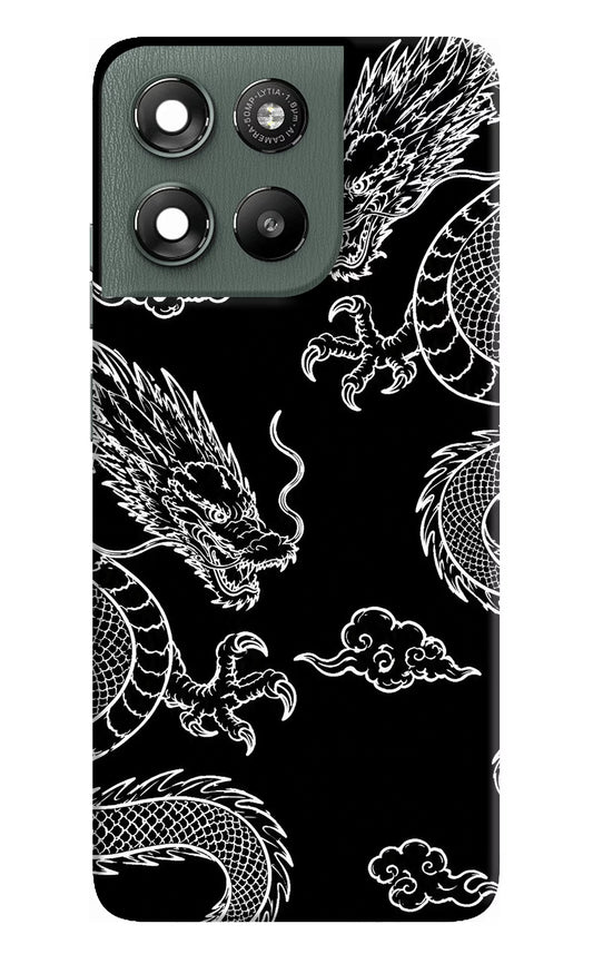 Twin Dragons Moto G67 Power 5G Hard Case Back Cover by Casekaro