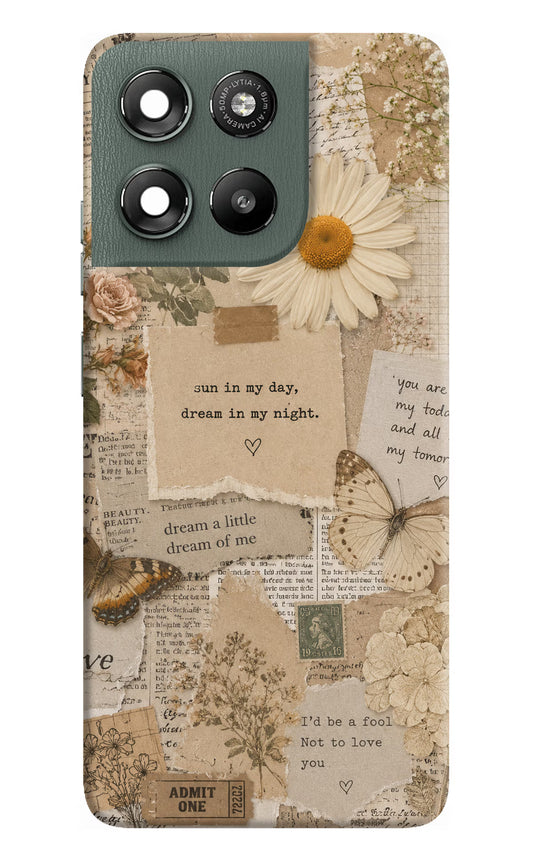 Vintage case Moto G67 Power 5G Back Cover