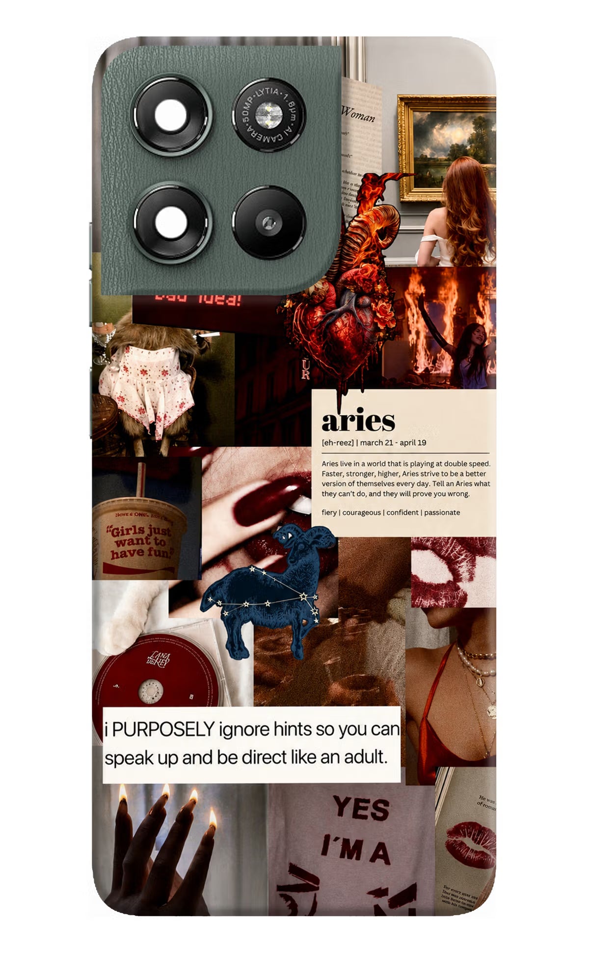 Zodiac Aries Moto G67 Power 5G Back Cover