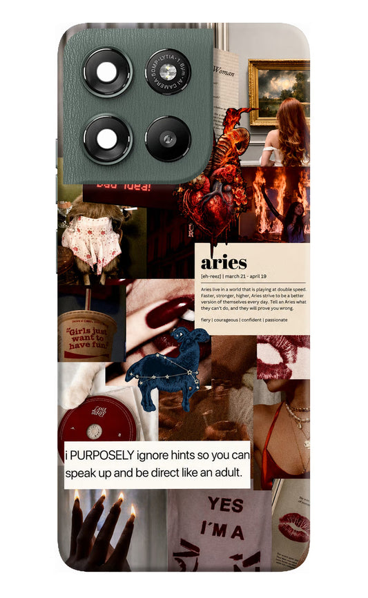 Zodiac Aries Moto G67 Power 5G Hard Case Back Cover by Casekaro