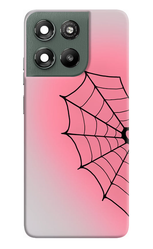 Pink Web Moto G67 Power 5G Hard Case Back Cover by Casekaro