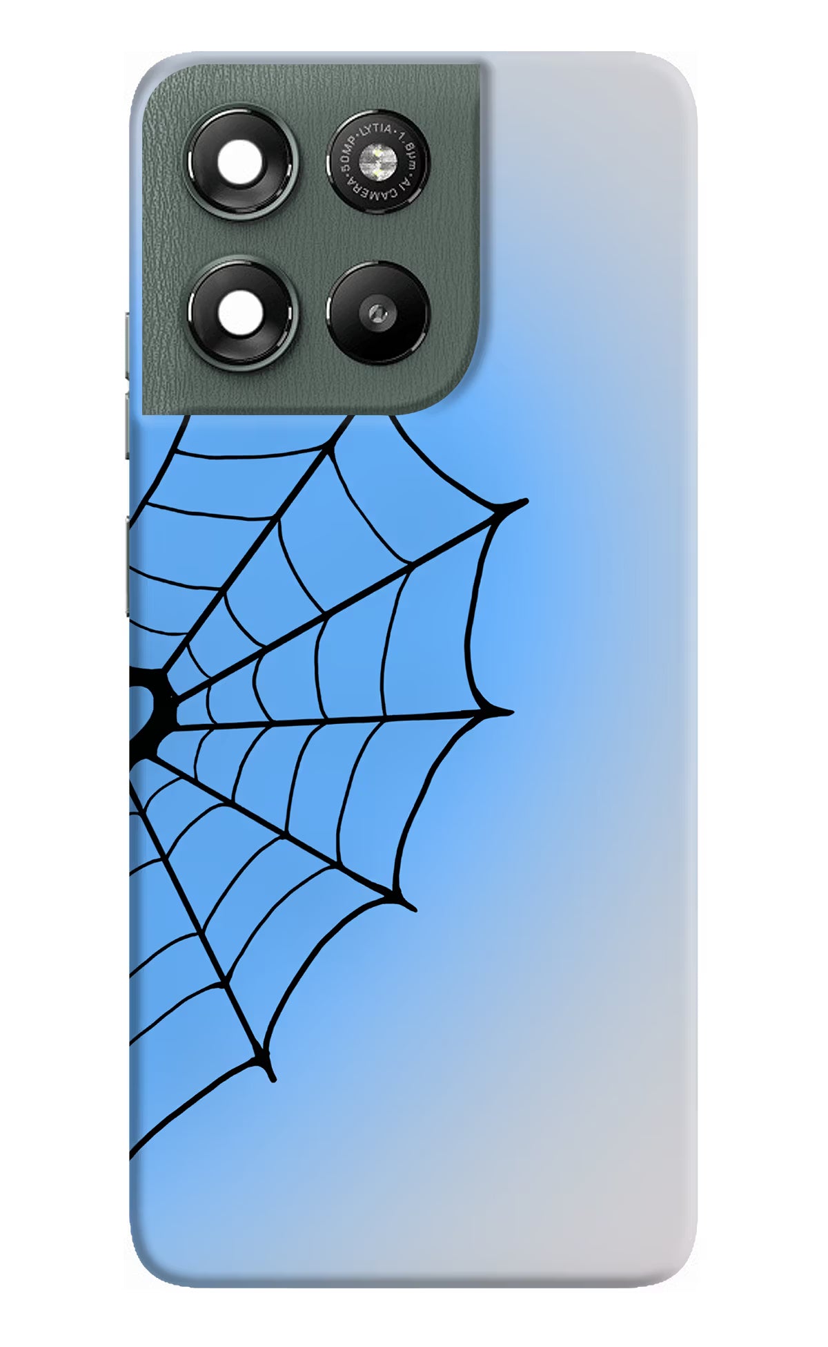 Blue Web Moto G67 Power 5G Back Cover