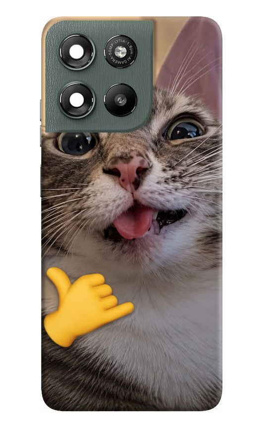 Silly Cat Call Moto G67 Power 5G Hard Case Back Cover by Casekaro