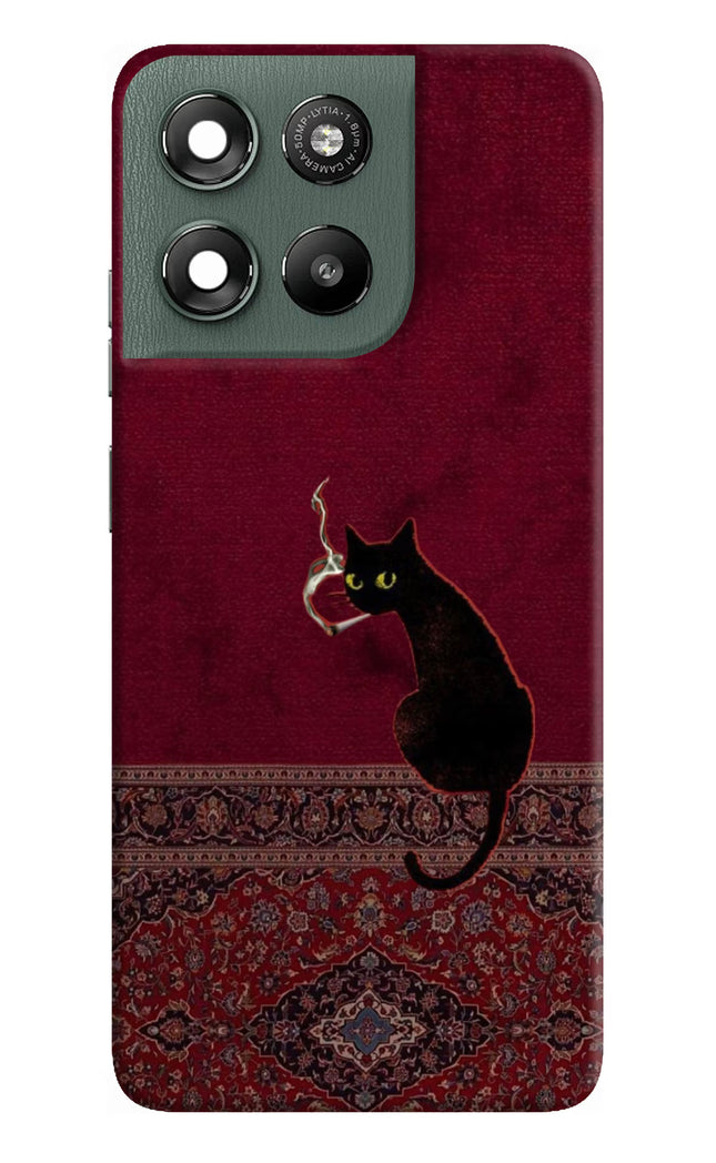 Midnight Cat Moto G67 Power 5G Hard Case Back Cover by Casekaro