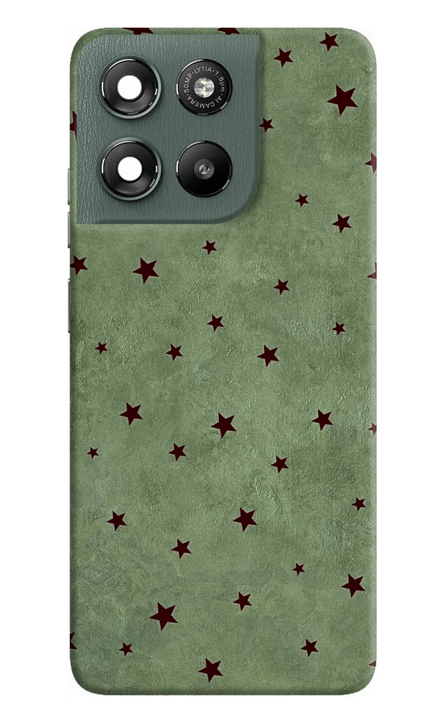 Green Stars Moto G67 Power 5G Hard Case Back Cover by Casekaro