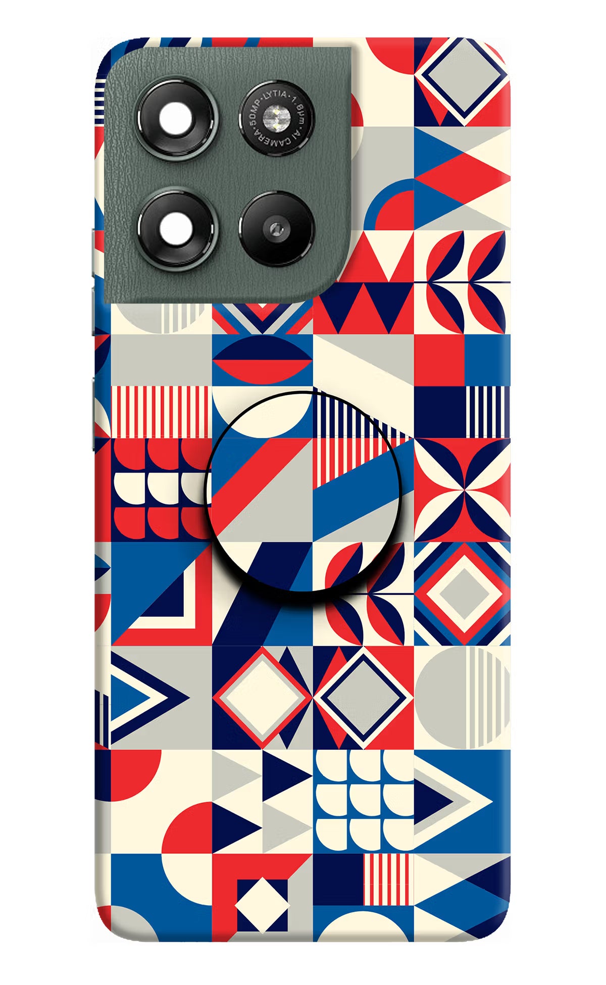 Colorful Pattern Moto G67 Power 5G Pop Case by Casekaro