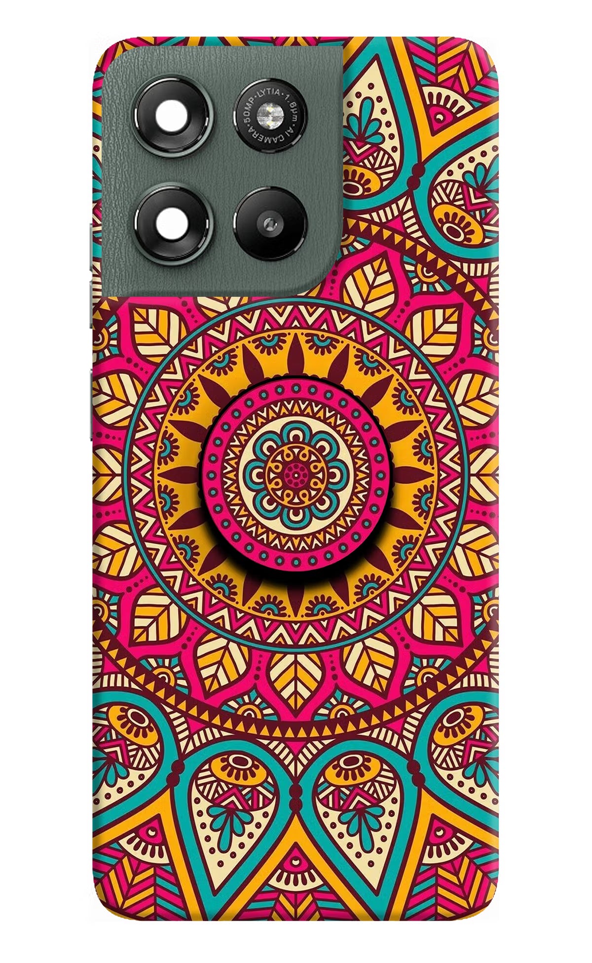 Mandala Moto G67 Power 5G Pop Case by Casekaro