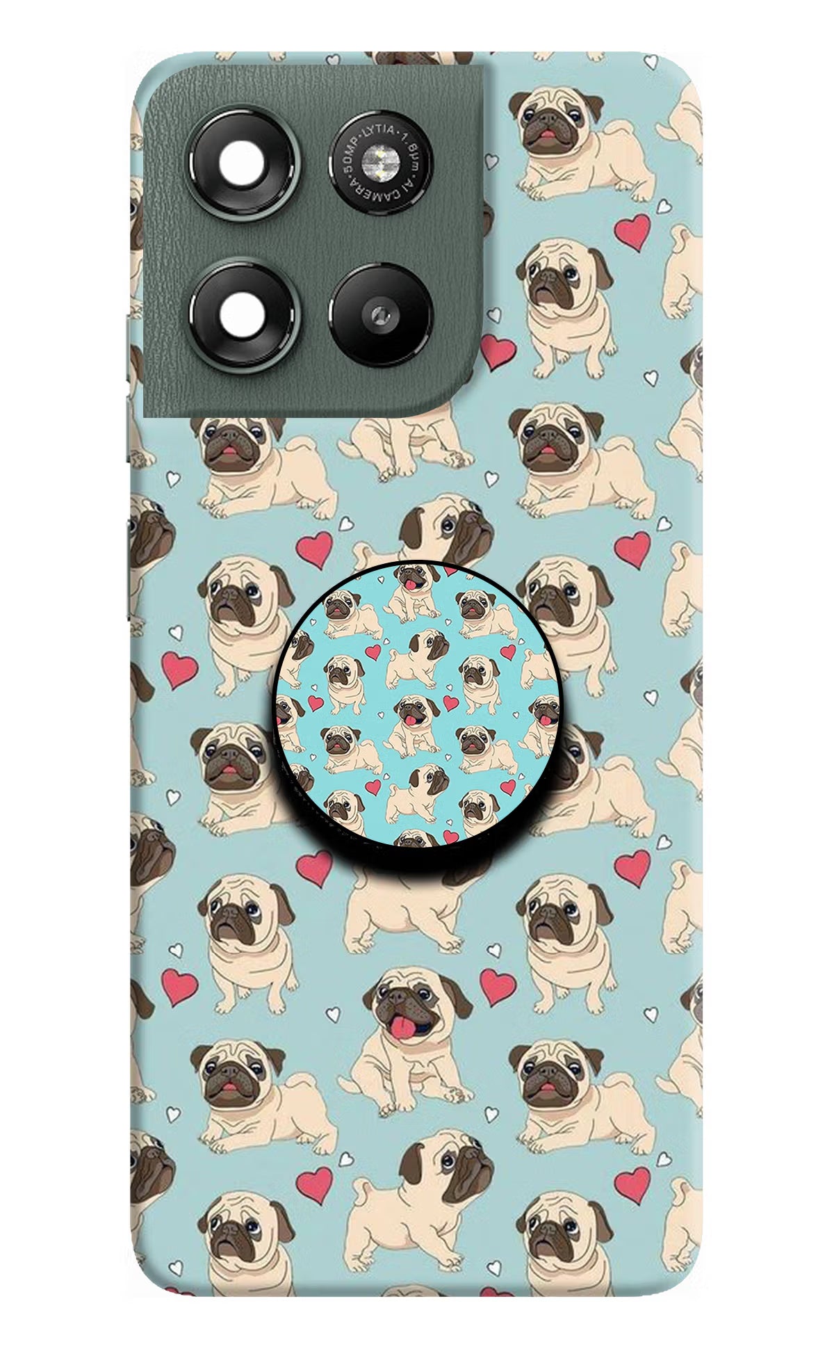 Pug Dog Moto G67 Power 5G Pop Case by Casekaro