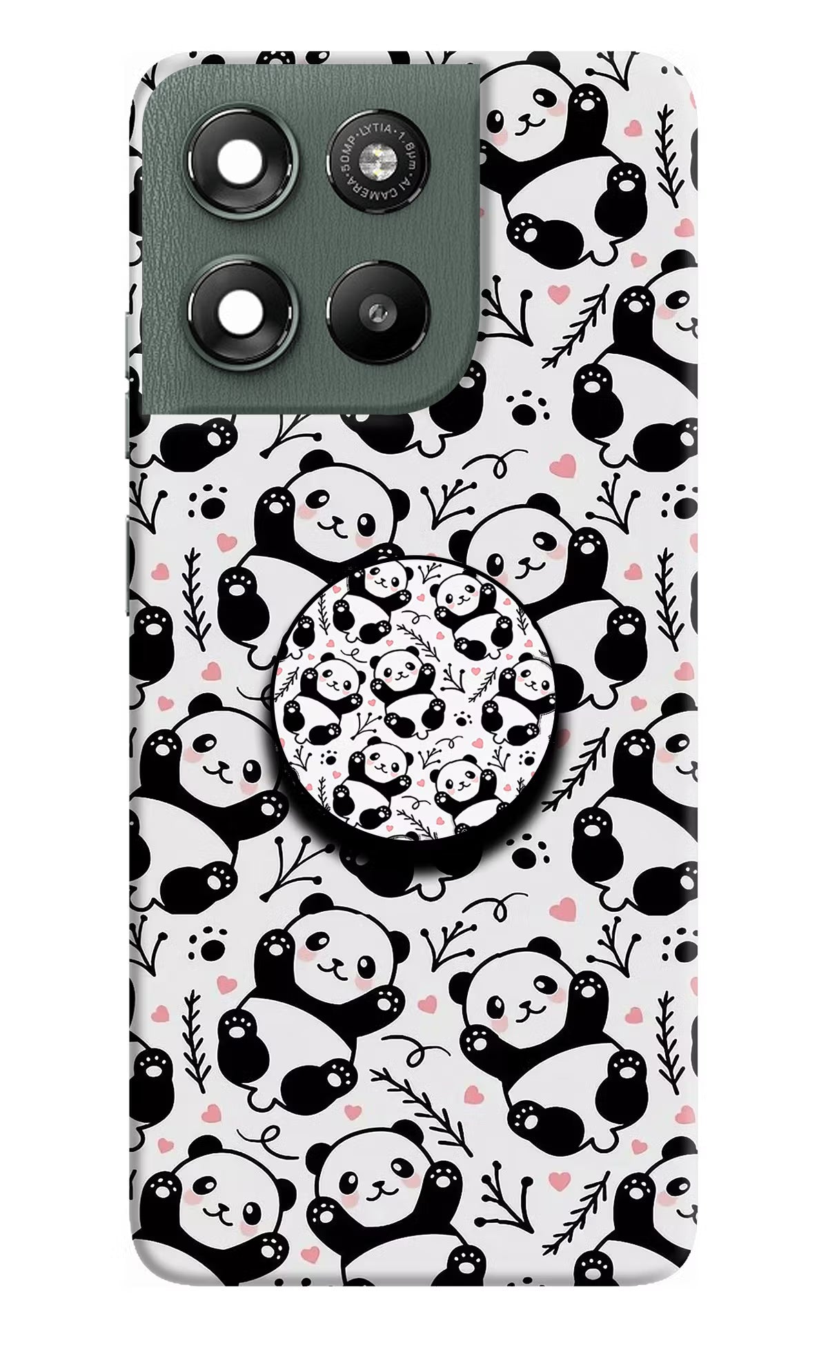 Cute Panda Moto G67 Power 5G Pop Case by Casekaro