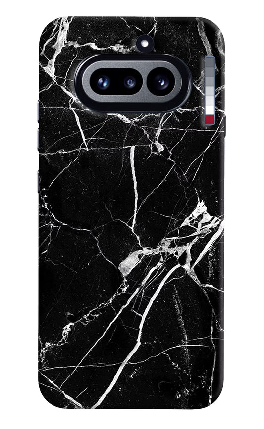 Black Marble Pattern Nothing Phone 4a Hard Case Back Cover by Casekaro