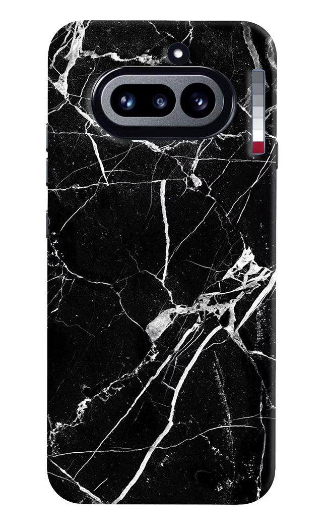 Black Marble Pattern Nothing Phone 4a Hard Case Back Cover by Casekaro
