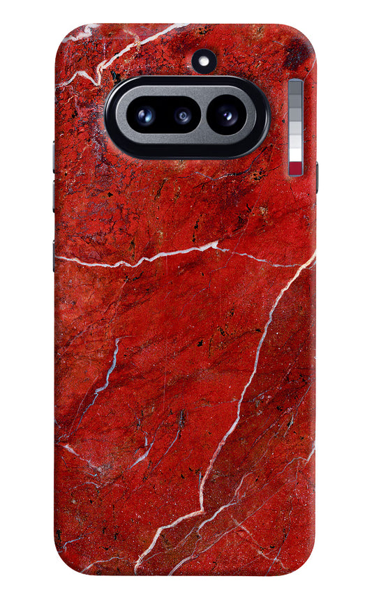 Red Marble Design Nothing Phone 4a Hard Case Back Cover by Casekaro