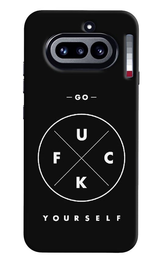 Go Fuck Yourself Nothing Phone 4a Hard Case Back Cover by Casekaro