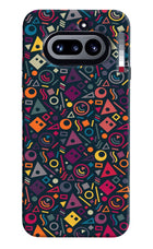 Geometric Abstract Nothing Phone 4a Hard Case Back Cover by Casekaro