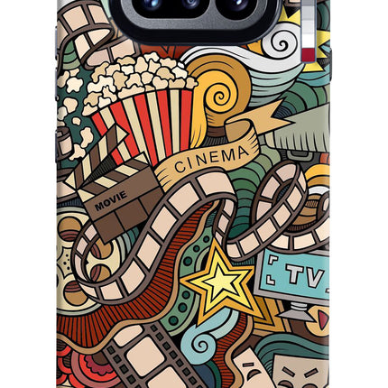 Cinema Abstract Nothing Phone 4a Hard Case Back Cover by Casekaro