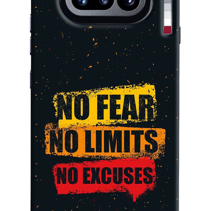 No Fear No Limits No Excuse Nothing Phone 4a Hard Case Back Cover by Casekaro