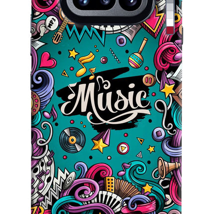 Music Graffiti Nothing Phone 4a Hard Case Back Cover by Casekaro