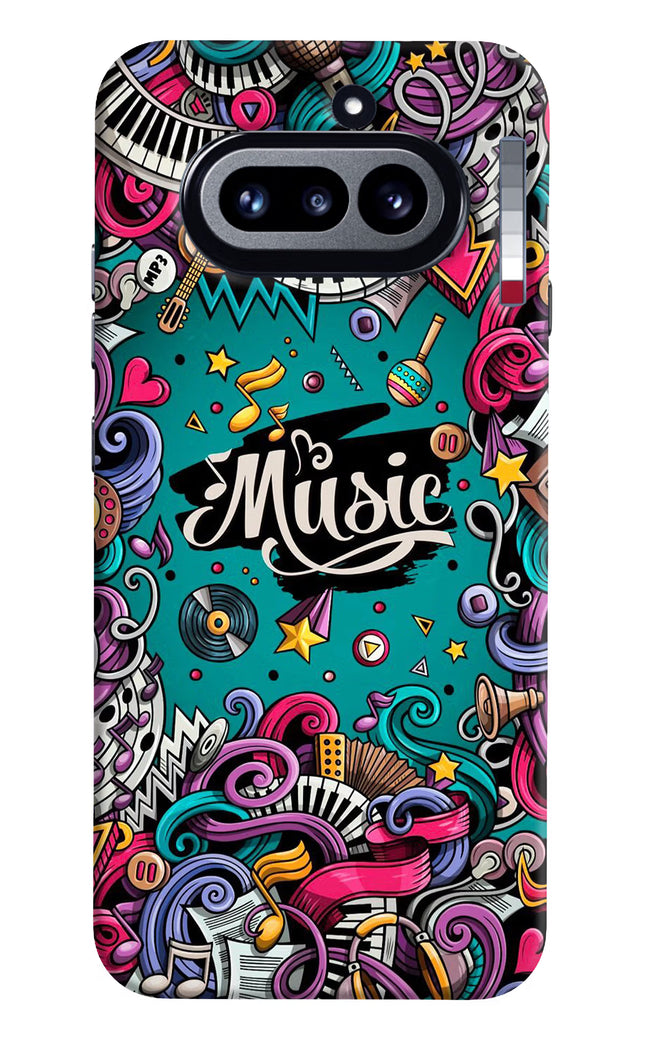 Music Graffiti Nothing Phone 4a Hard Case Back Cover by Casekaro