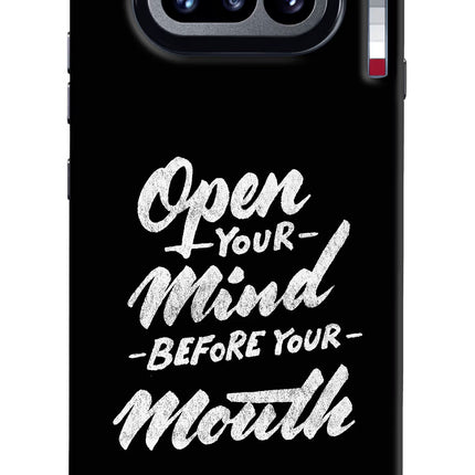 Open Your Mind Before Your Mouth Nothing Phone 4a Hard Case Back Cover by Casekaro
