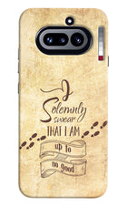 I Solemnly swear that i up to no good Nothing Phone 4a Hard Case Back Cover by Casekaro